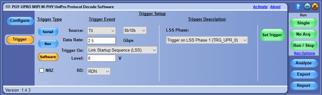 UFS Protocol Decode Software