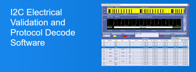 PGY-I2C-Electrical Validation & Protocol Decode Software