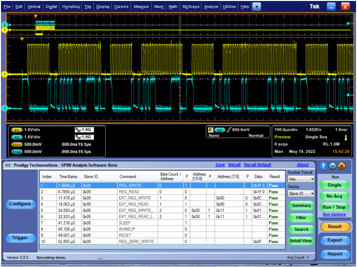 SPMI Electrical Validation and Protocol Analysis Software Datasheet