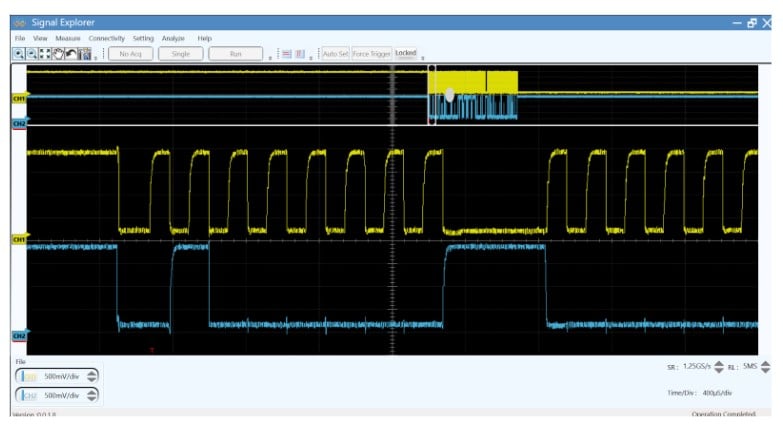 Capture of I2C Clock Stretching